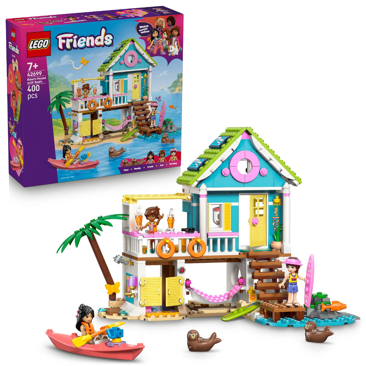 LEGO LEGO FRIENDS BEACH HOUSE WITH SEALS 42699 AGE: 7+