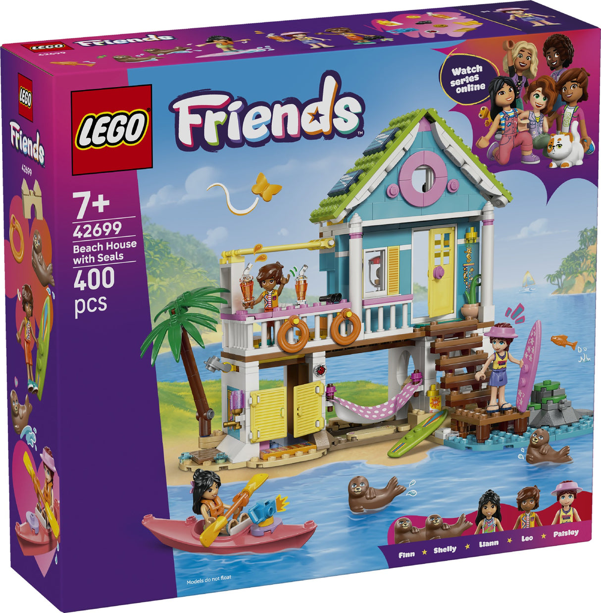 LEGO LEGO FRIENDS BEACH HOUSE WITH SEALS 42699 AGE: 7+