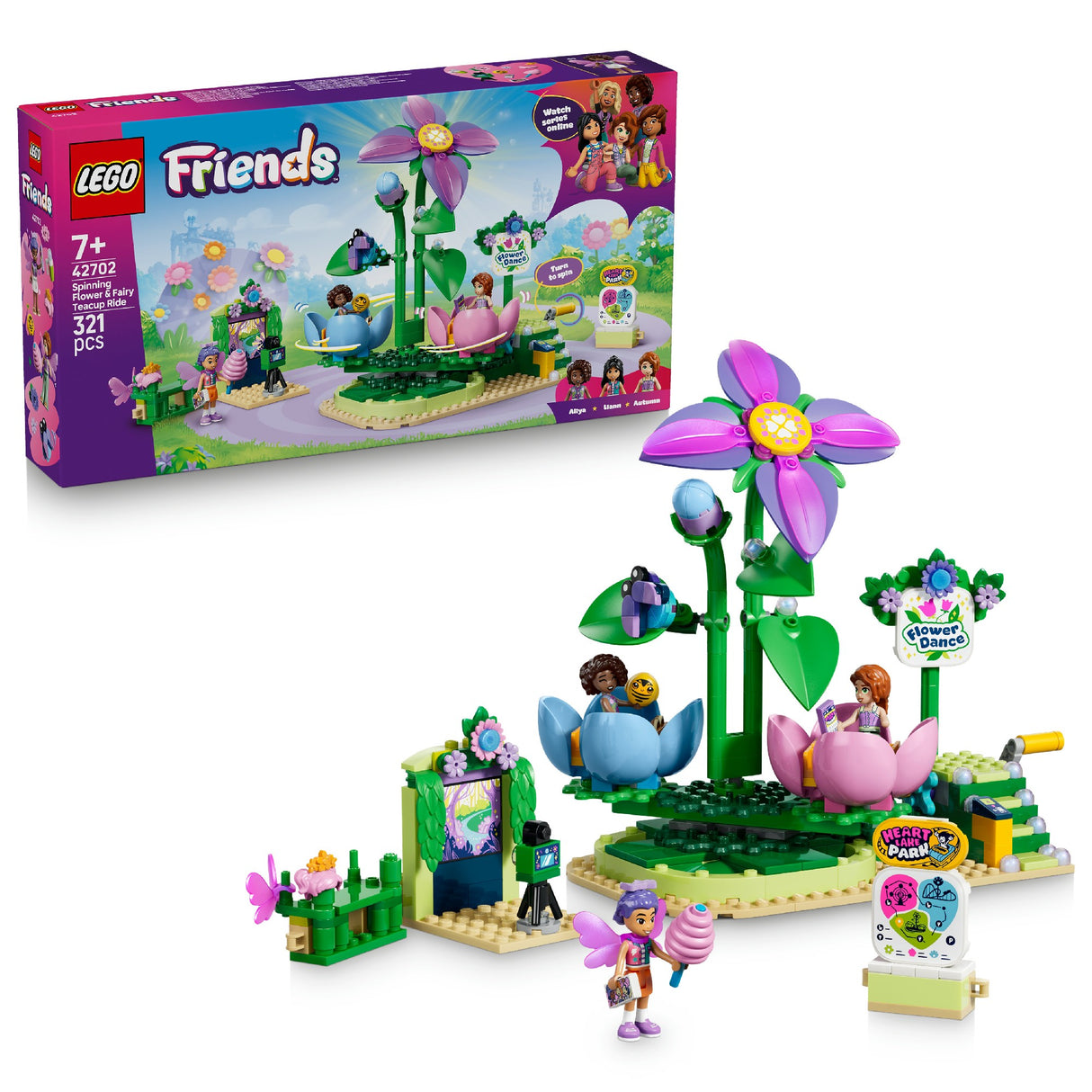 LEGO 42702 LEGO FRIENDS SPINNING FLOWER & FAIRY TEACUP RIDE AGE: 7+