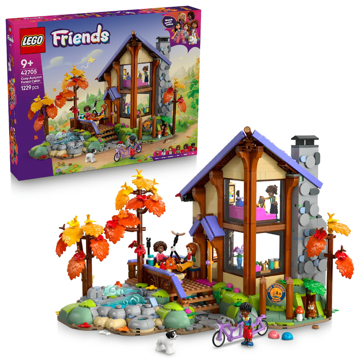 LEGO 42705 LEGO FRIENDS COZY AUTUMN FOREST CABIN AGE: 9+