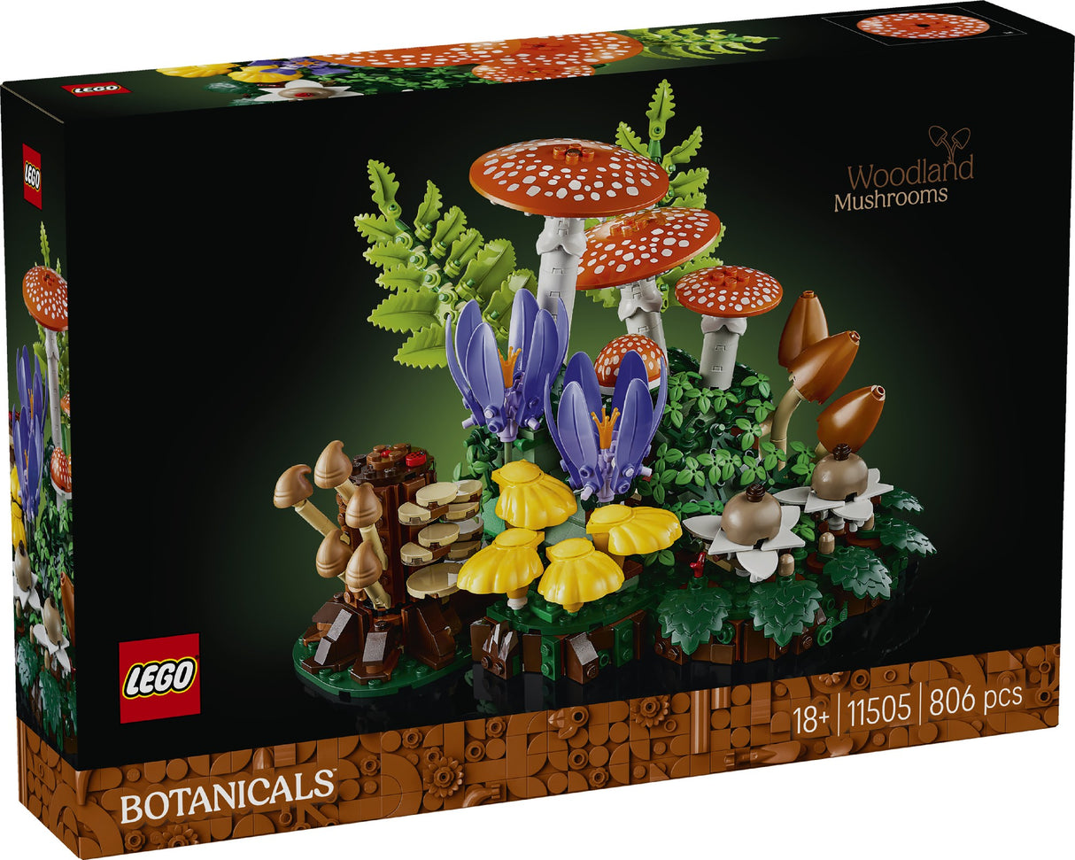 LEGO 11505 BOTANICALS WOODLAND MUSHROOMS AGE: 18+