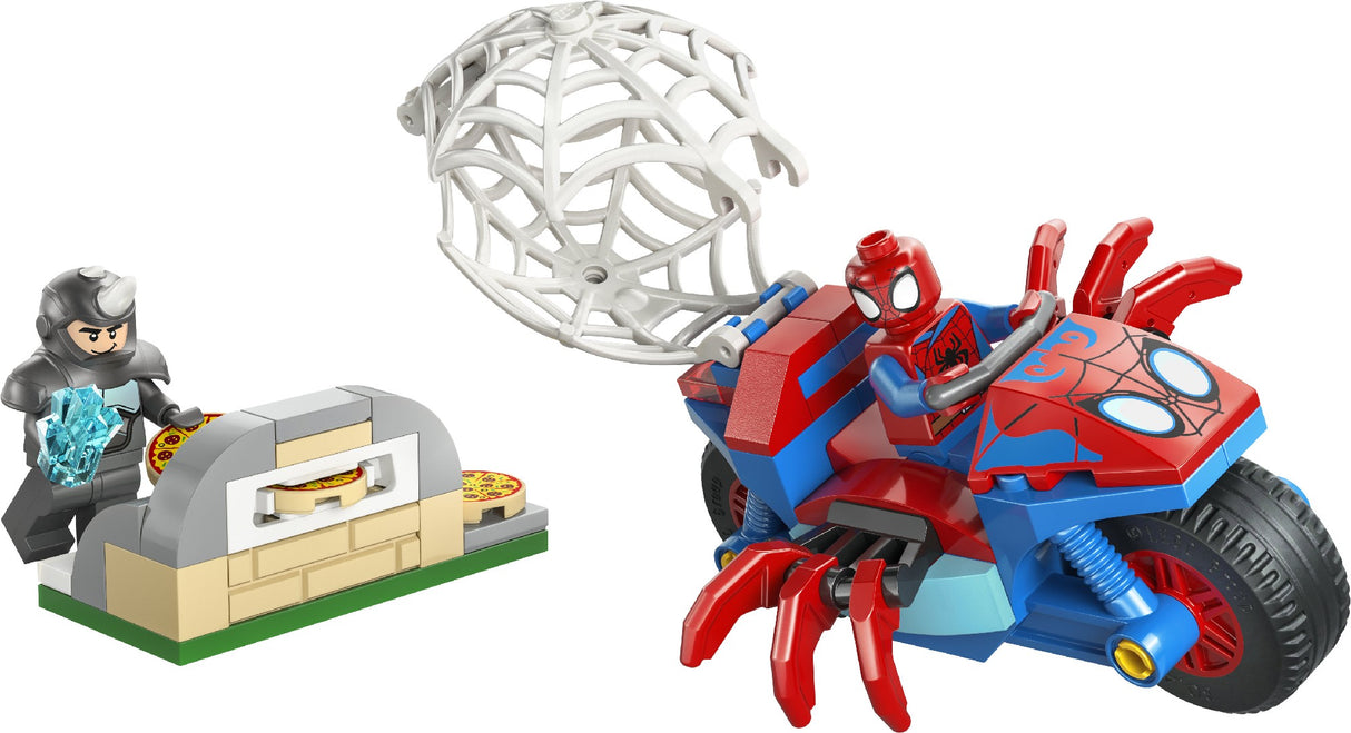 LEGO SPIDEY ON HIS MOTORCYCLE VS. RHINO 11206 AGE: 4+