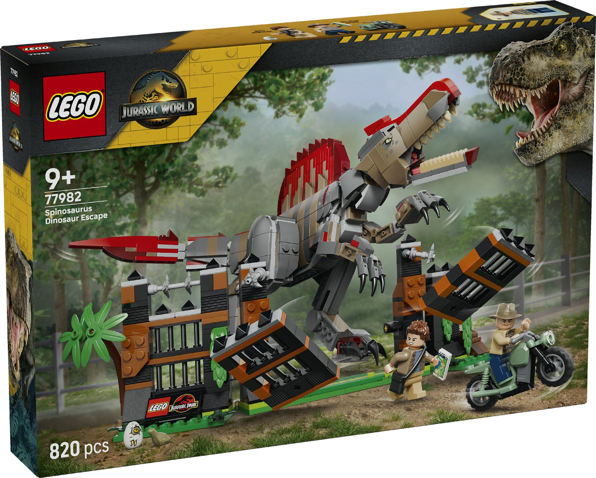 LEGO 77982 JURASSIC WORLD SPINOSAURUS DINOSAUR ESCAPE AGE: 9+