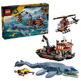 LEGO 77983 JURASSIC WORLD MOSASAURUS DINOSAUR BOAT ATTACK AGE: 7+
