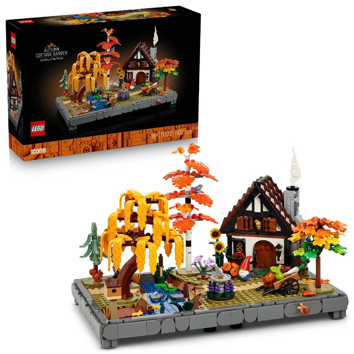 LEGO ICONS AUTUMN COTTAGE GARDEN 11372 AGE: 18+
