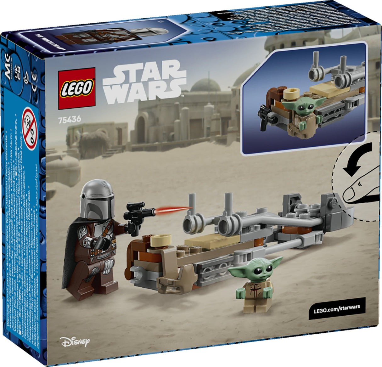 LEGO STAR WARS TM THE MANDALORIAN & GROGU'S SPEEDER BIKE™ 75436 AGE: 6+