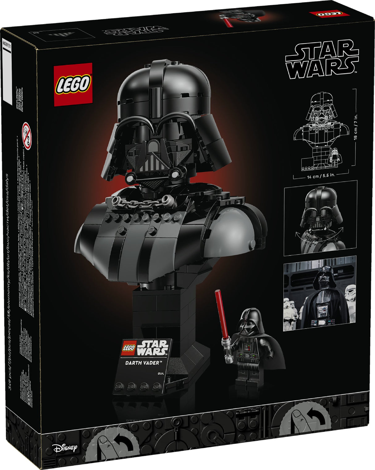 Lego Star Wars Darth Vader Bust 75439 Age: 18+