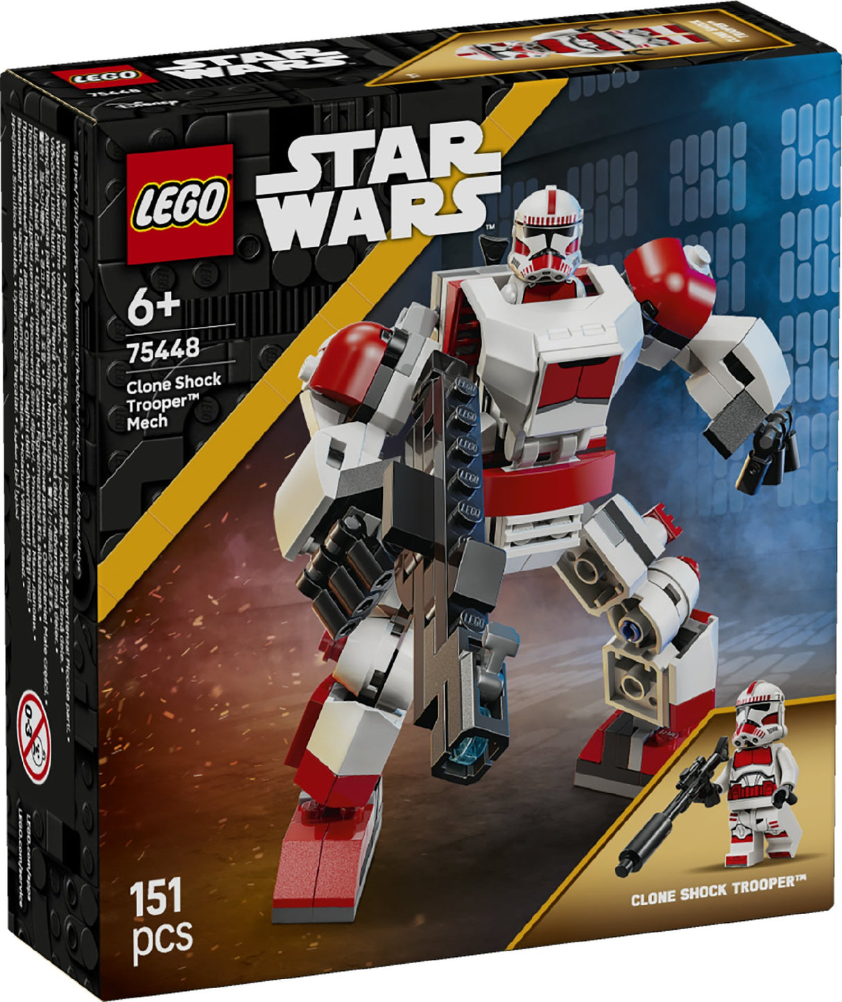 LEGO STAR WARS TM CLONE SHOCK TROOPER™ MECH 75448 AGE: 6+
