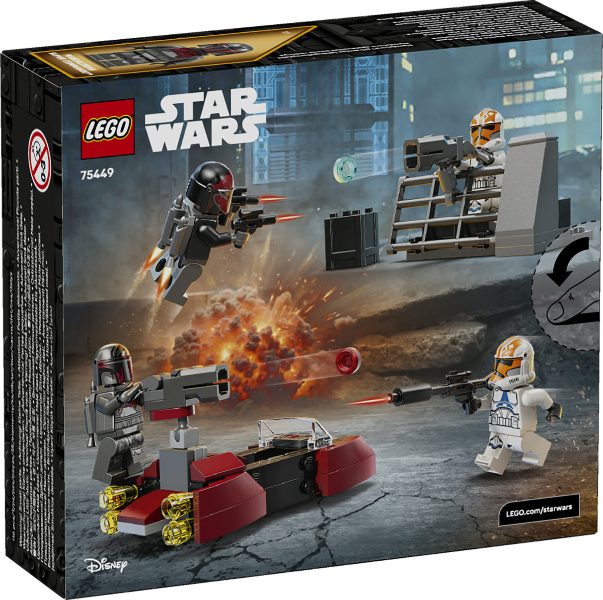 LEGO STAR WARS TM SIEGE OF MANDALORE BATTLE PACK 75449 AGE: 6+