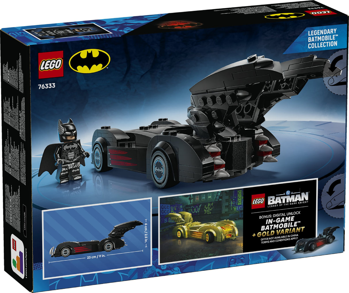 LEGO SUPER HEROES DC BATMAN & ROBIN 76333 AGE: 9+