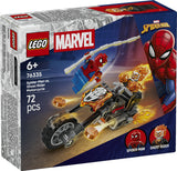 LEGO SUPER HEROES MARVEL SPIDER-MAN VS. GHOST RIDER MOTORCYCLE 76335 AGE: 6+