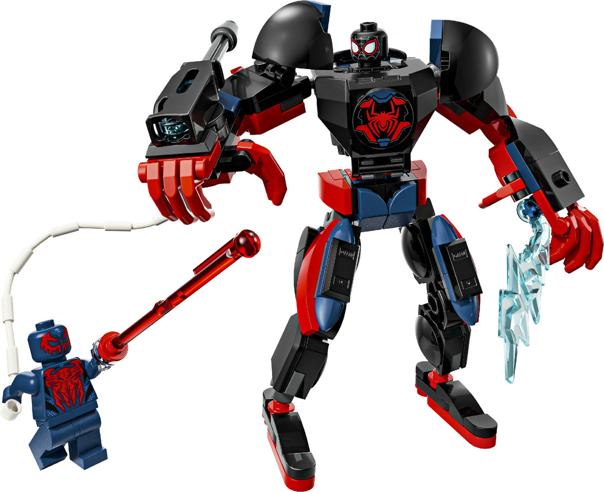 LEGO SUPER HEROES MARVEL MILES MORALES MECH VS. SPIDER-MAN 2099 76337 AGE: 6+