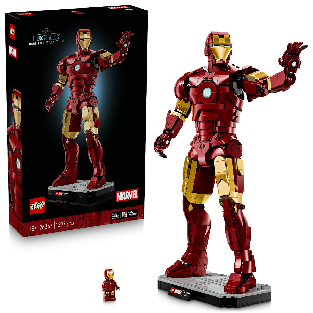 LEGO SUPER HEROES IRON MAN MARK 3 COLLECTORS 76344 AGE: 18+