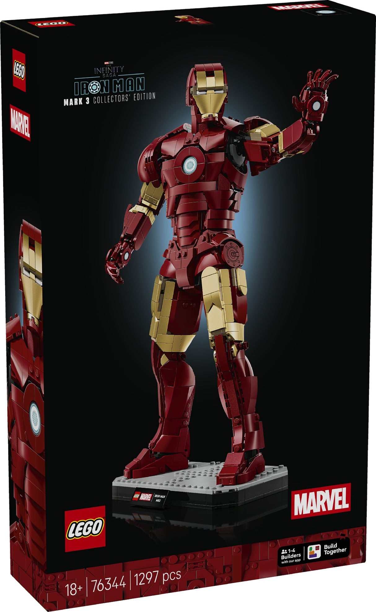 LEGO SUPER HEROES IRON MAN MARK 3 COLLECTORS 76344 AGE: 18+
