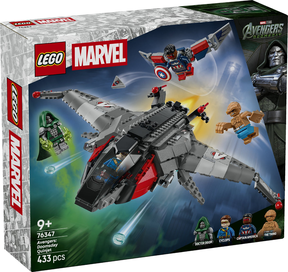 LEGO 76347 MARVEL AVENGERS: DOOMSDAY QUINJET AGE: 9+
