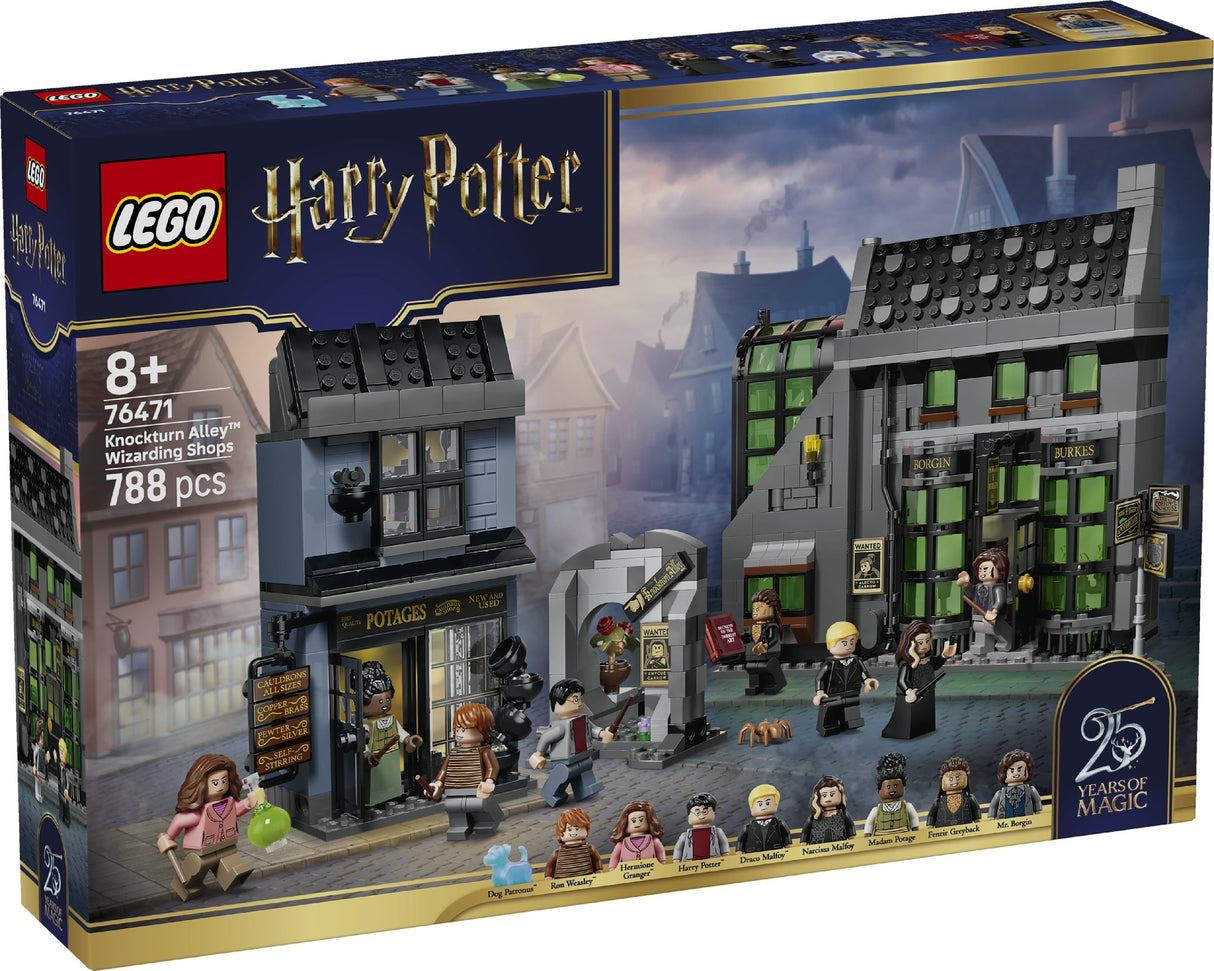 LEGO 76471 HARRY POTTER KNOCKTURN ALLEY WIZARDING SHOPS AGE: 8+