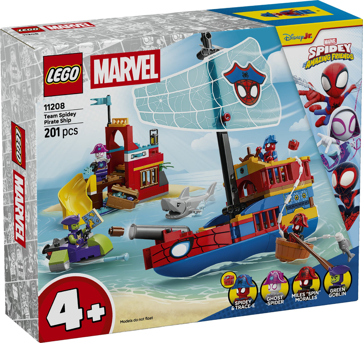 LEGO SPIDEY TEAM SPIDEY PIRATE SHIP 11208 AGE: 4+