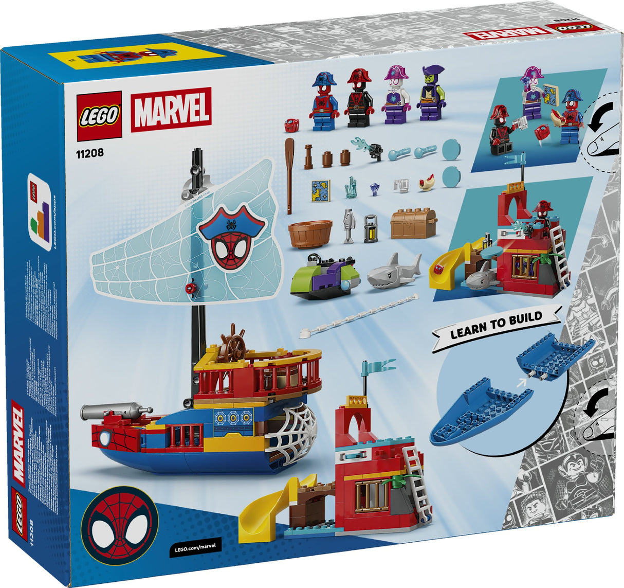 LEGO SPIDEY TEAM SPIDEY PIRATE SHIP 11208 AGE: 4+