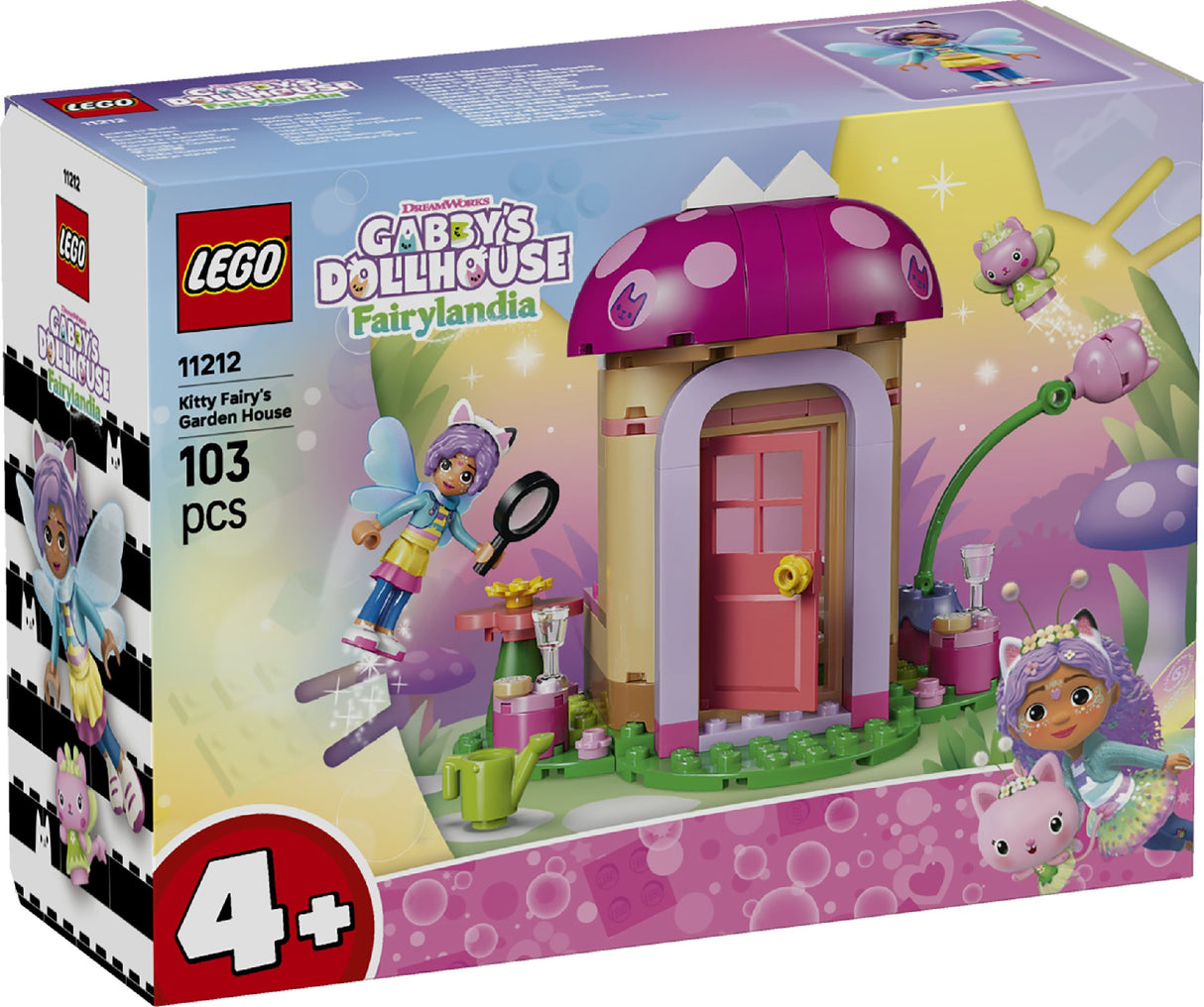 LEGO 11212 GABBY'S DOLLHOUSE KITTY FAIRY'S GARDEN HOUSE AGE: 4+