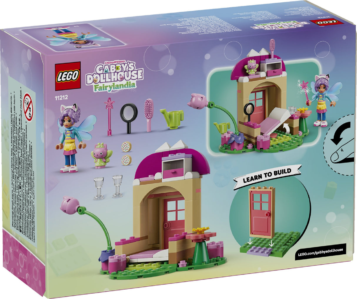 LEGO 11212 GABBY'S DOLLHOUSE KITTY FAIRY'S GARDEN HOUSE AGE: 4+