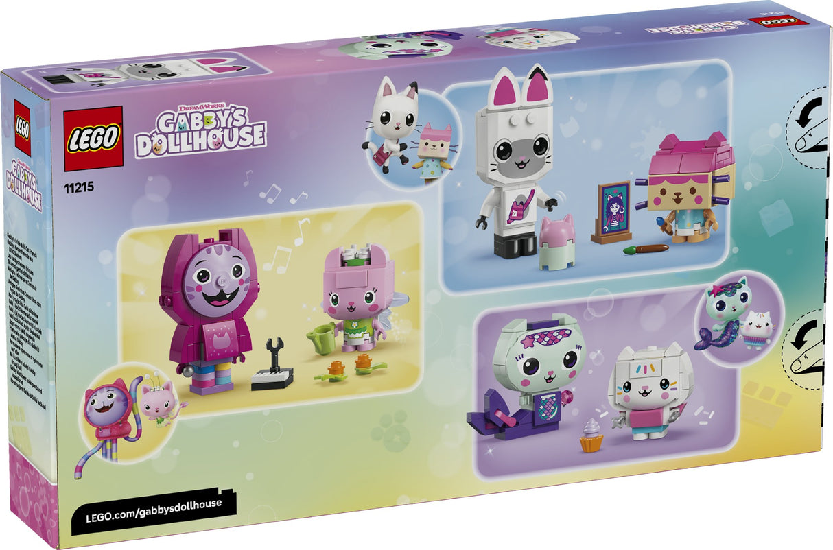 LEGO GABBY'S DOLLHOUSE GABBY'S BRICK-BUILT CAT FRIENDS 11215 AGE: 6+
