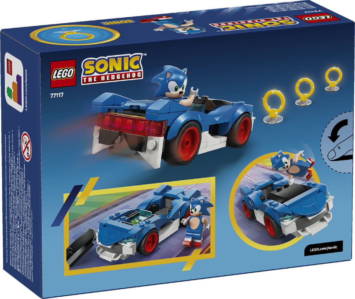 LEGO SONIC SONIC: SPEEDSTER LIGHTNING 77117 AGE: 7+