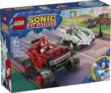 LEGO SONIC SILVER'S CAR VS. KNUCKLES' MONSTER TRUCK 77118 AGE: 8+