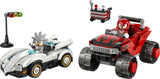 LEGO SONIC SILVER'S CAR VS. KNUCKLES' MONSTER TRUCK 77118 AGE: 8+