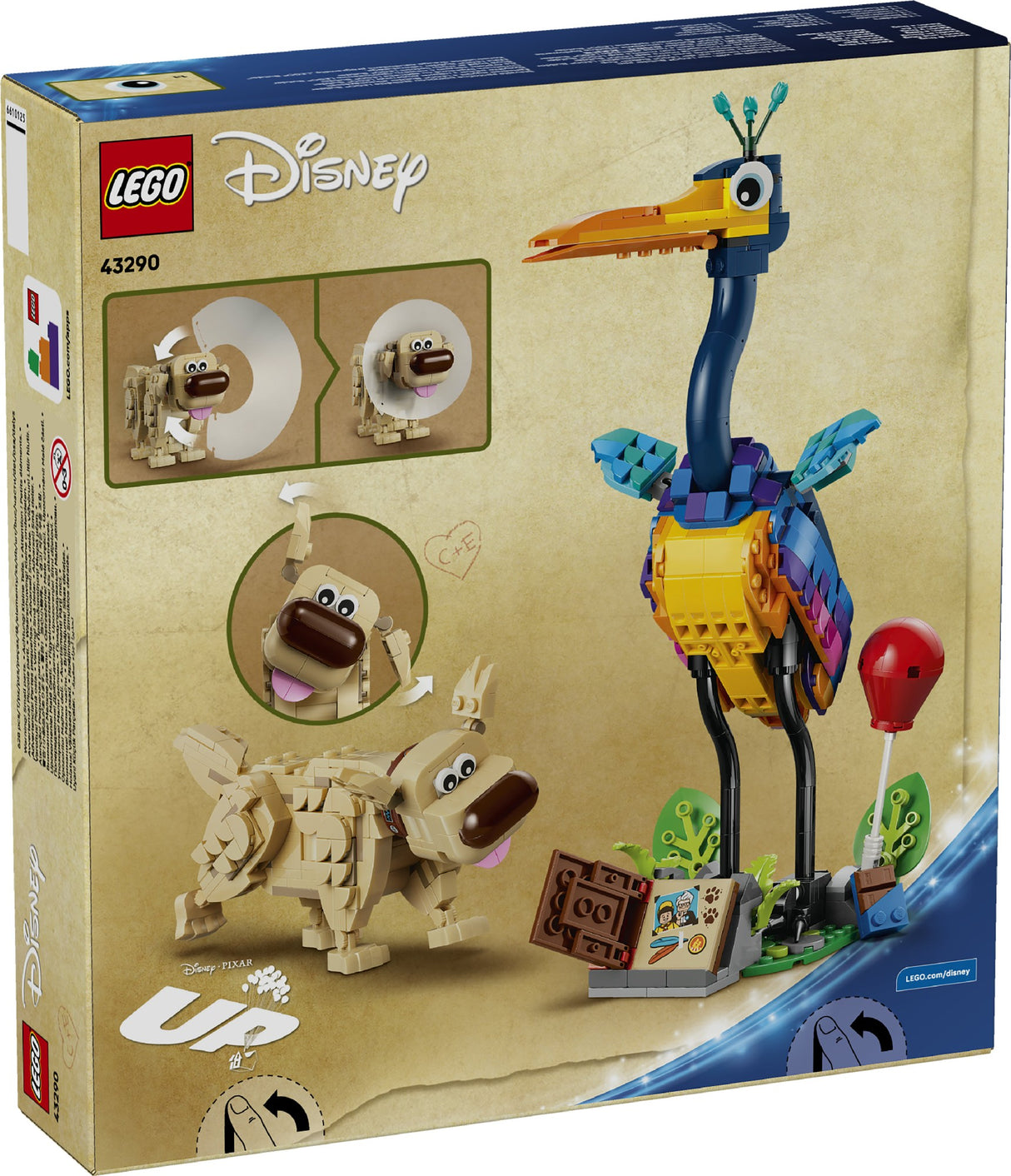 LEGO DISNEY PIXAR KEVIN & DUG 43290 AGE: 9+