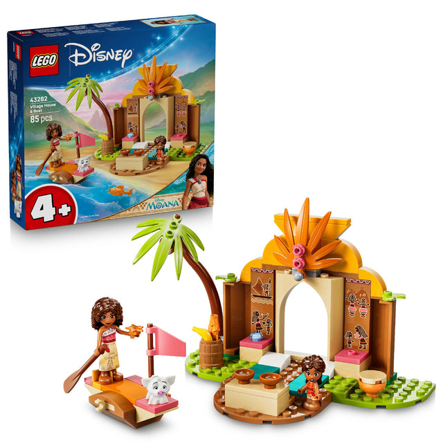 LEGO 43282 DISNEY PRINCESS VILLAGE HOUSE & BOAT AGE: 4+