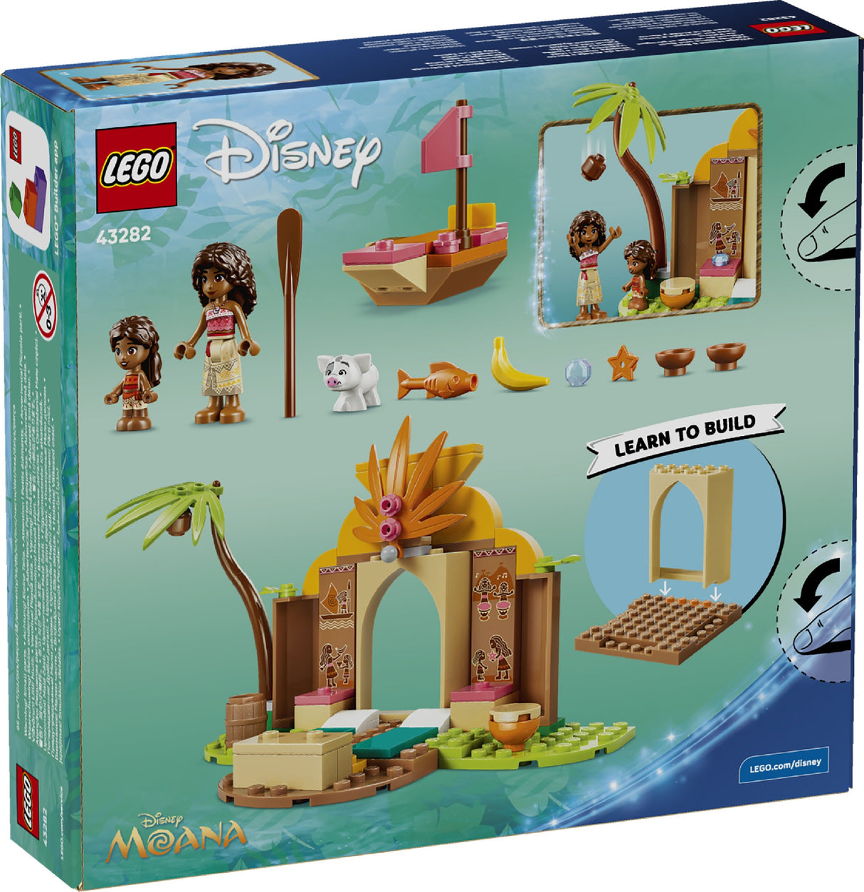LEGO 43282 DISNEY PRINCESS VILLAGE HOUSE & BOAT AGE: 4+