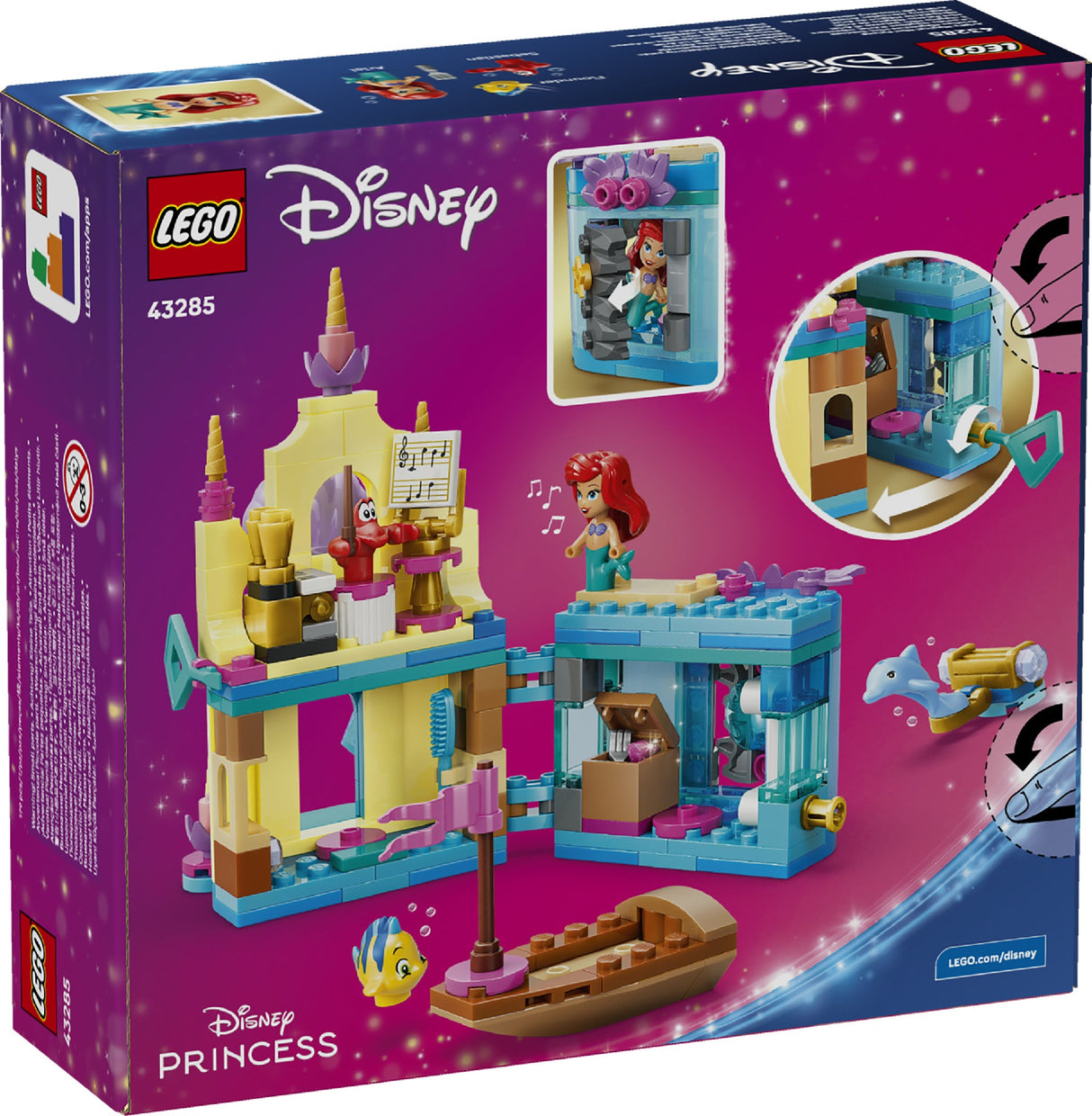 LEGO DISNEY PRINCESS ARIEL'S MAGICAL MINI PALACE 43285 AGE: 5+