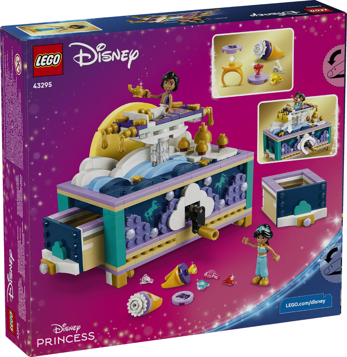 LEGO 43295 DISNEY PRINCESS JASMINE'S JEWELRY BOX AGE: 6+