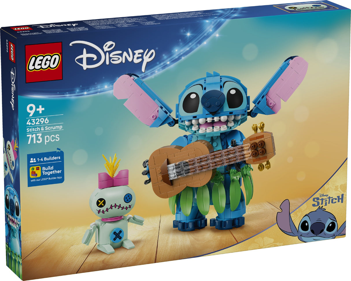 LEGO 43296 DISNEY CLASSIC STITCH & SCRUMP AGE: 9+