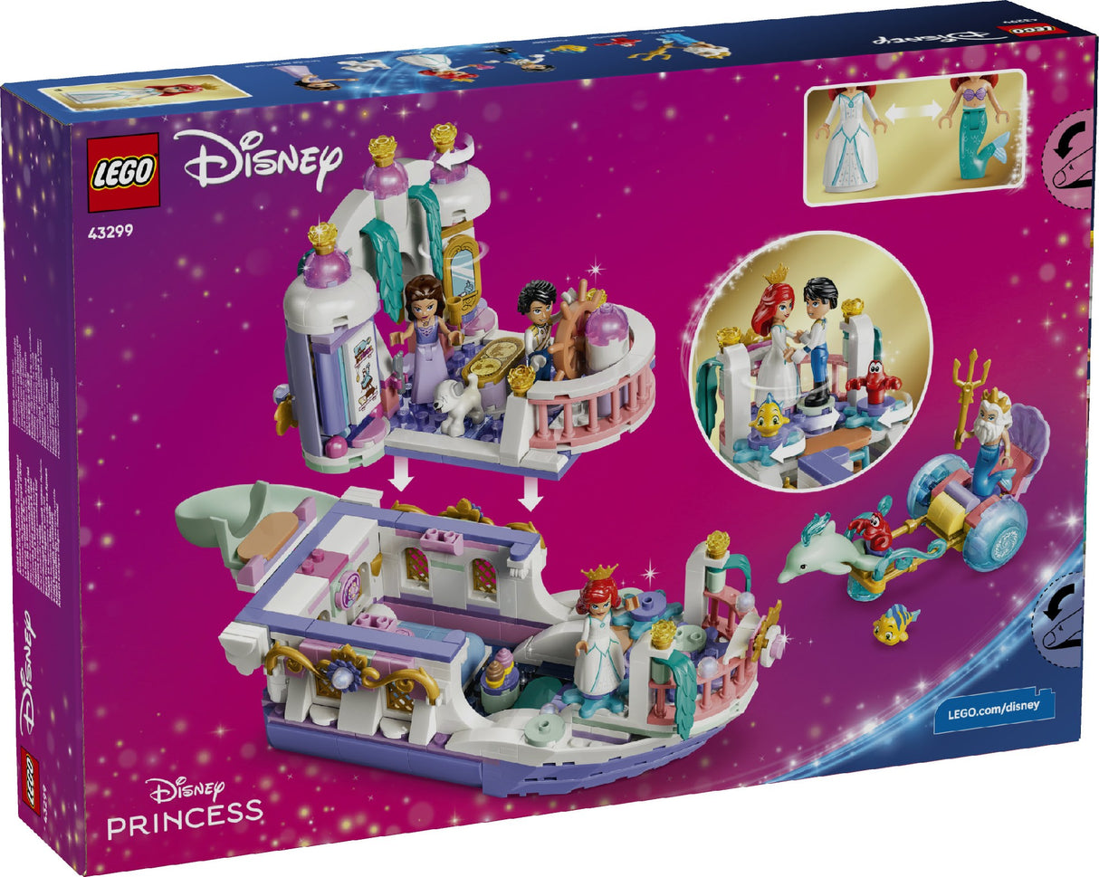 LEGO 43299 DISNEY PRINCESS ARIEL'S ROYAL WEDDING BOAT AGE: 6+
