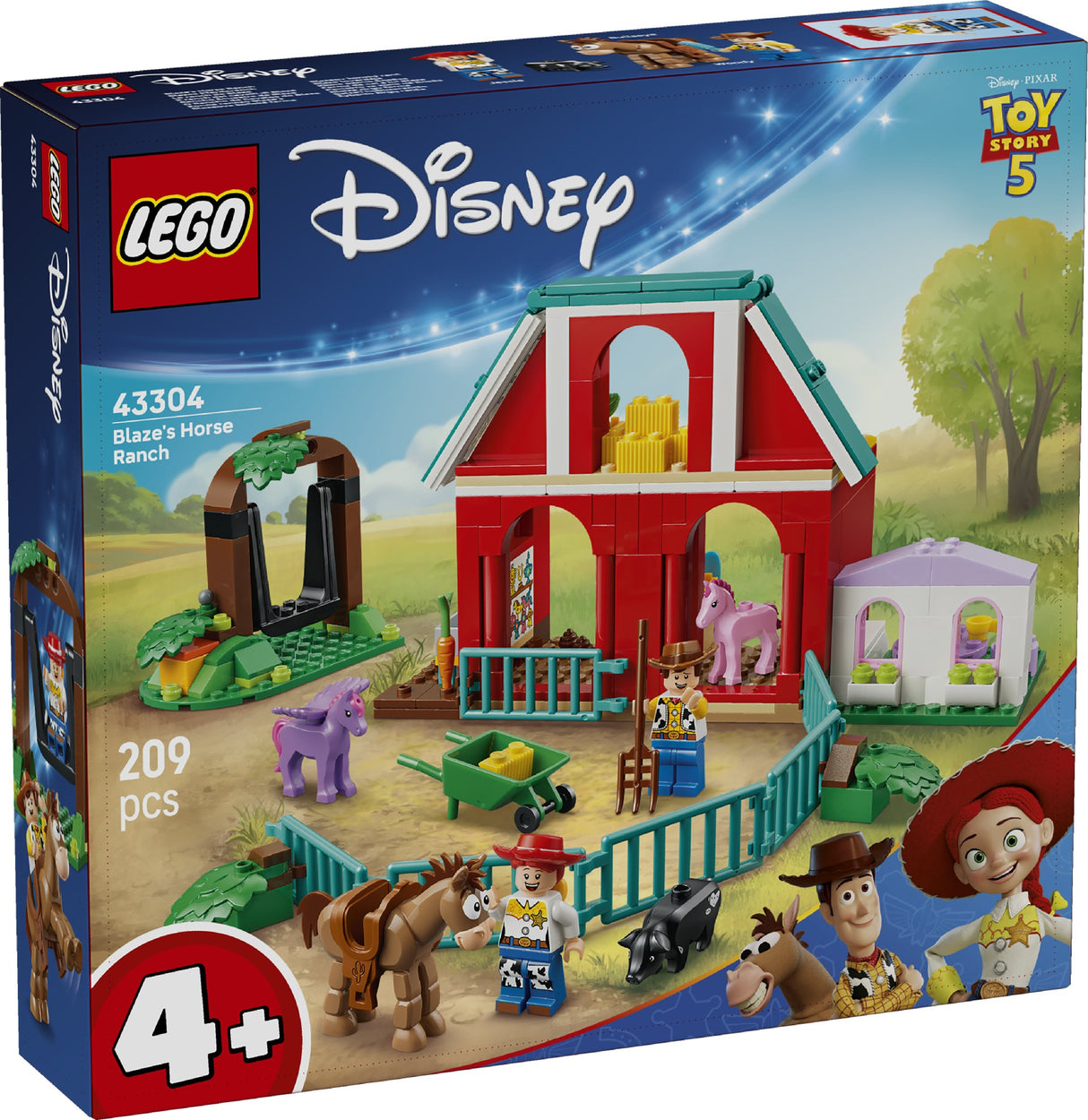 Lego Disney Pixar Blaze'S Horse Ranch 43304 Age: 4+