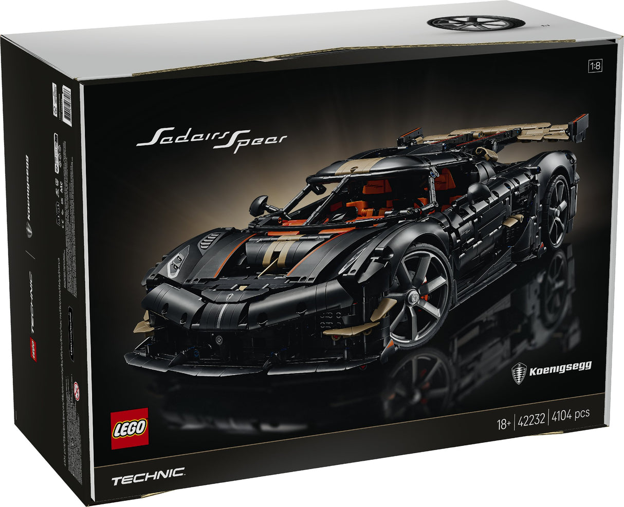 LEGO 42232 TECHNIC KOENIGSEGG SADAIR'S SPEAR MEGACAR AGE: 18+