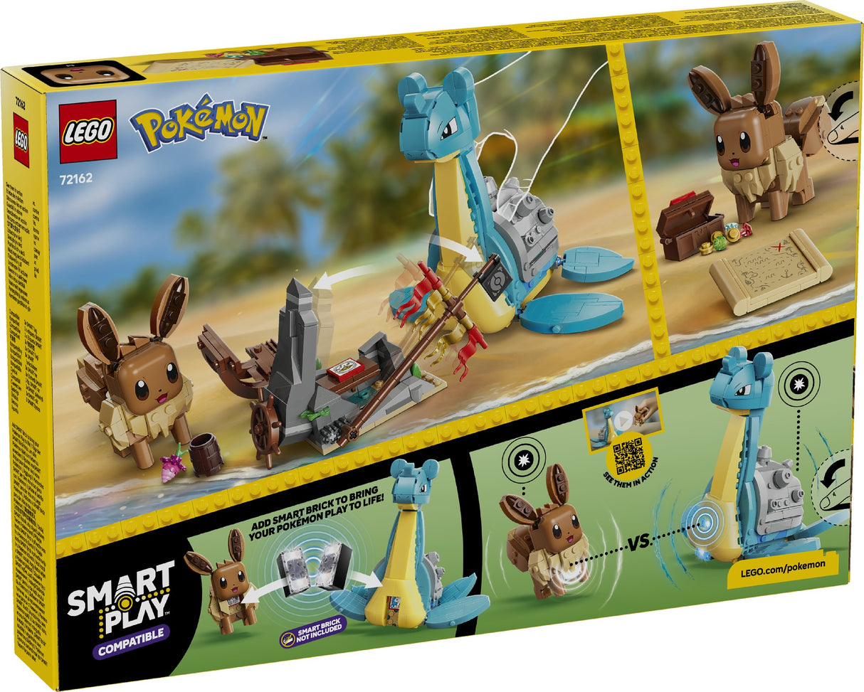 Lego 72162 Pokemon Smart Play™: Eevee And Lapras'S Treasure Hunt Age: 8+