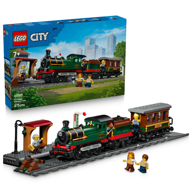 LEGO 60511 CITY VINTAGE STEAM TRAIN AGE: 7+