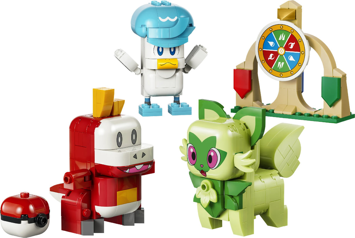 Lego 72158 Pokemon Smart Play™: Sprigatito, Fuecoco And Quaxly Battle Age: 8+