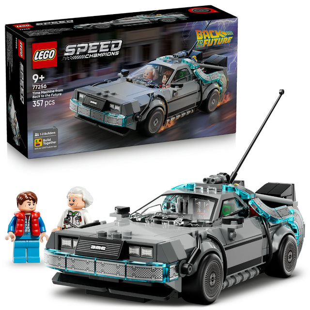 LEGO SPEED CHAMPIONS TIME MACHINE FROM BACK TO THE FUTURE 77256 AGE: 9+