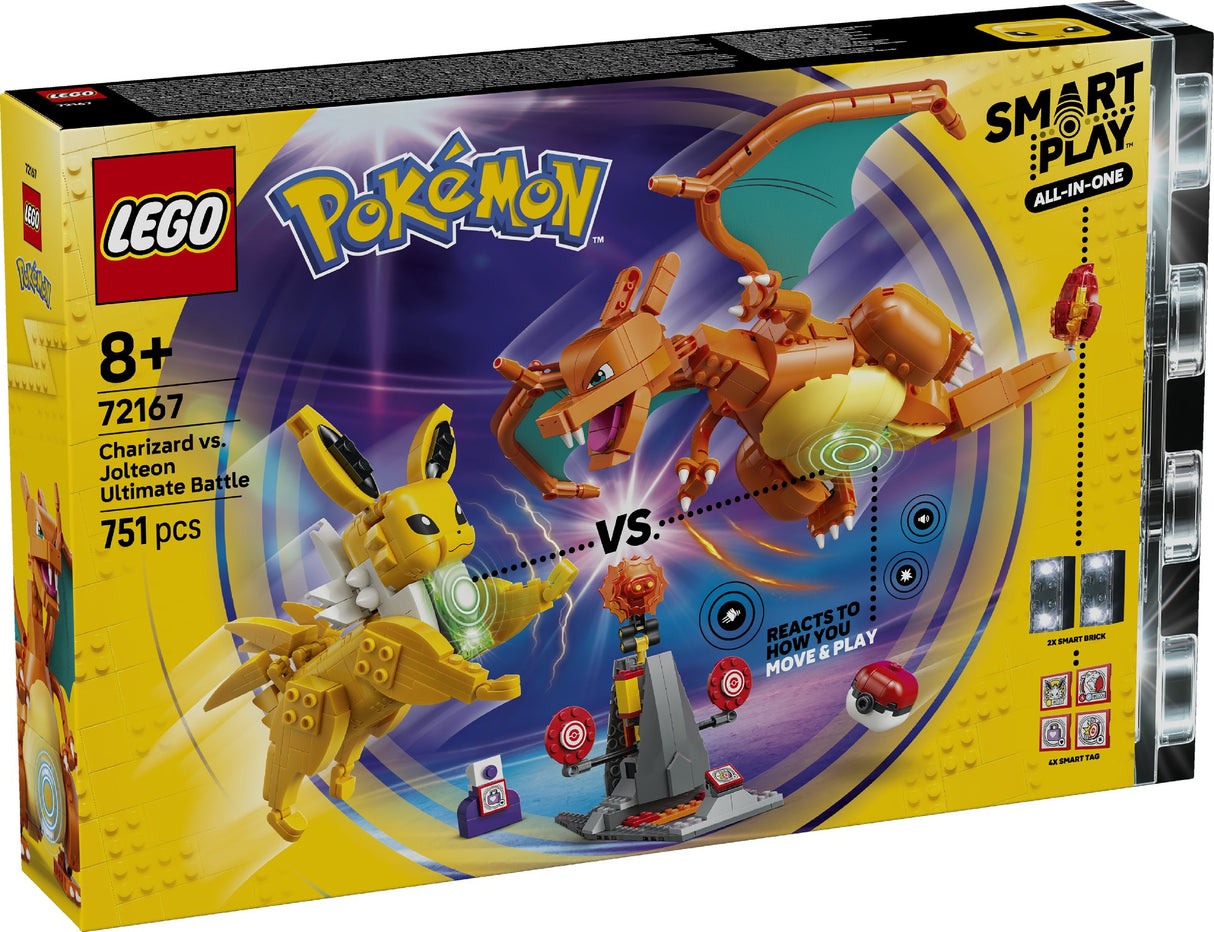 Lego 72167 Pokemon Smart Play™: Charizard Vs. Jolteon Ultimate Battle Age: 8+