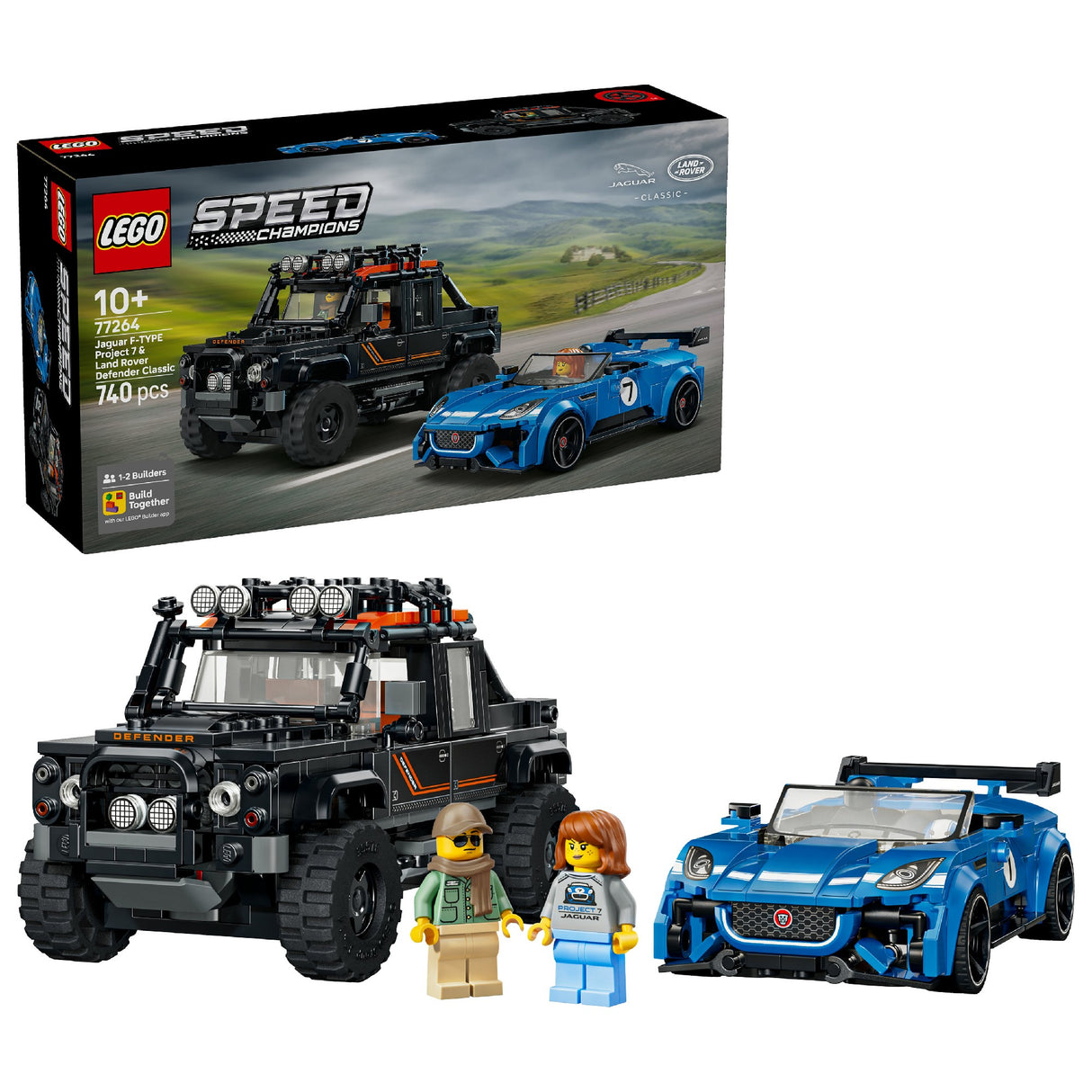 Lego 77264 Speed Champions Jaguar Project 7 & Land Rover Defender Age: 10+
