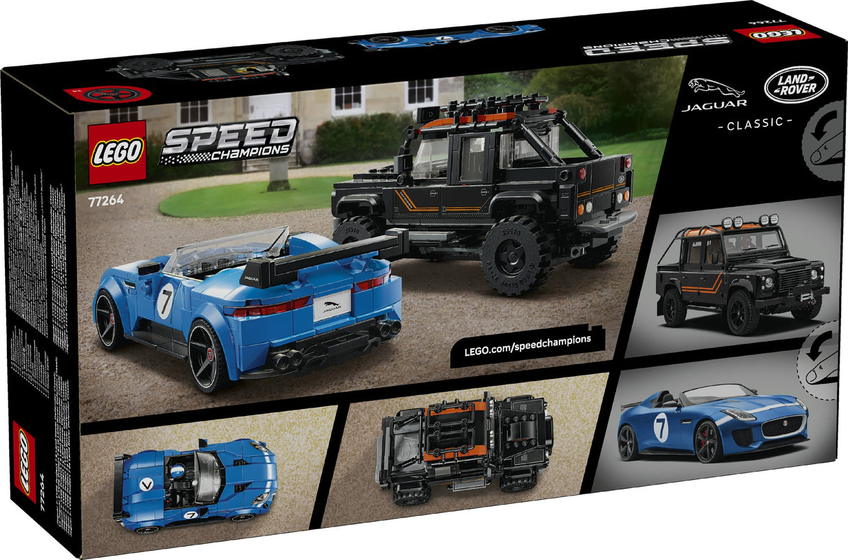 Lego 77264 Speed Champions Jaguar Project 7 & Land Rover Defender Age: 10+