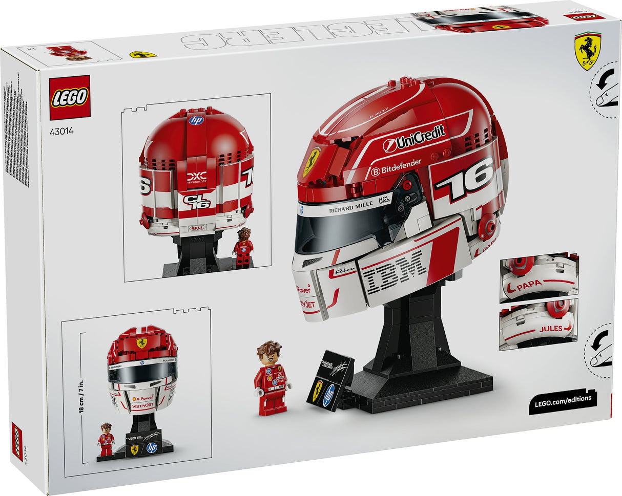 Lego Editions Vehicles Scuderia Ferrari Hp Charles Leclerc Helmet 43014 Age: 14+