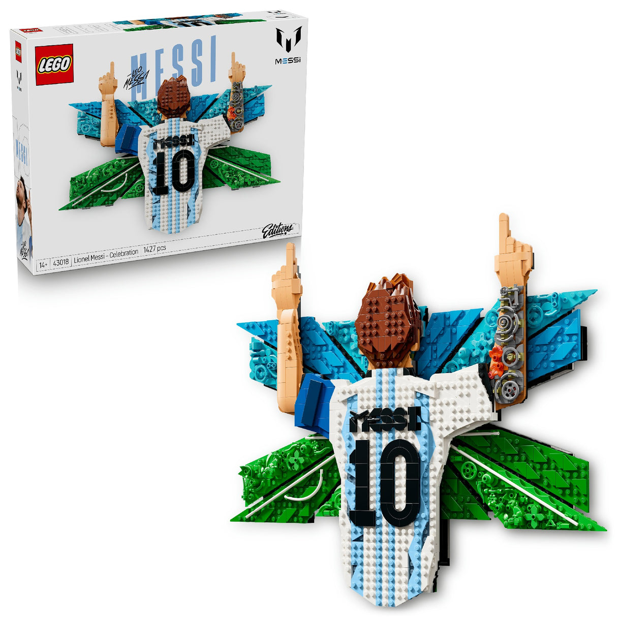 LEGO 43018 EDITIONS FOOTBALL LIONEL MESSI CELEBRATION AGE: 14+