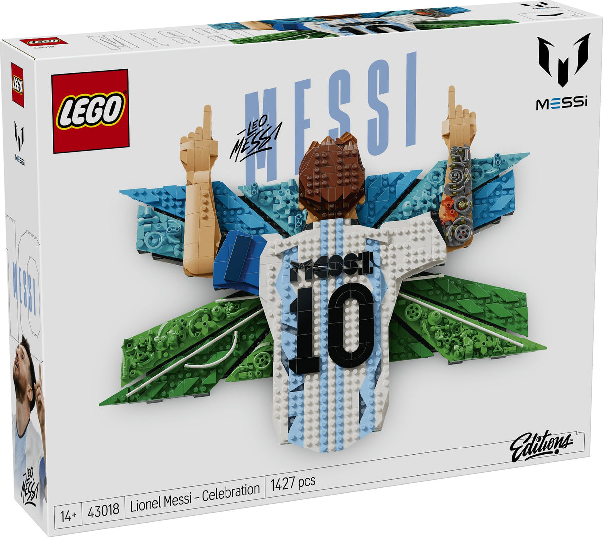 LEGO 43018 EDITIONS FOOTBALL LIONEL MESSI CELEBRATION AGE: 14+
