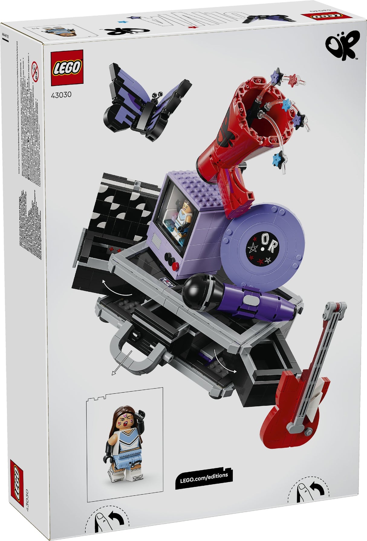 LEGO 43030 EDITIONS MUSIC OLIVIA RODRIGO'S SECRET STORAGE AGE: 10+