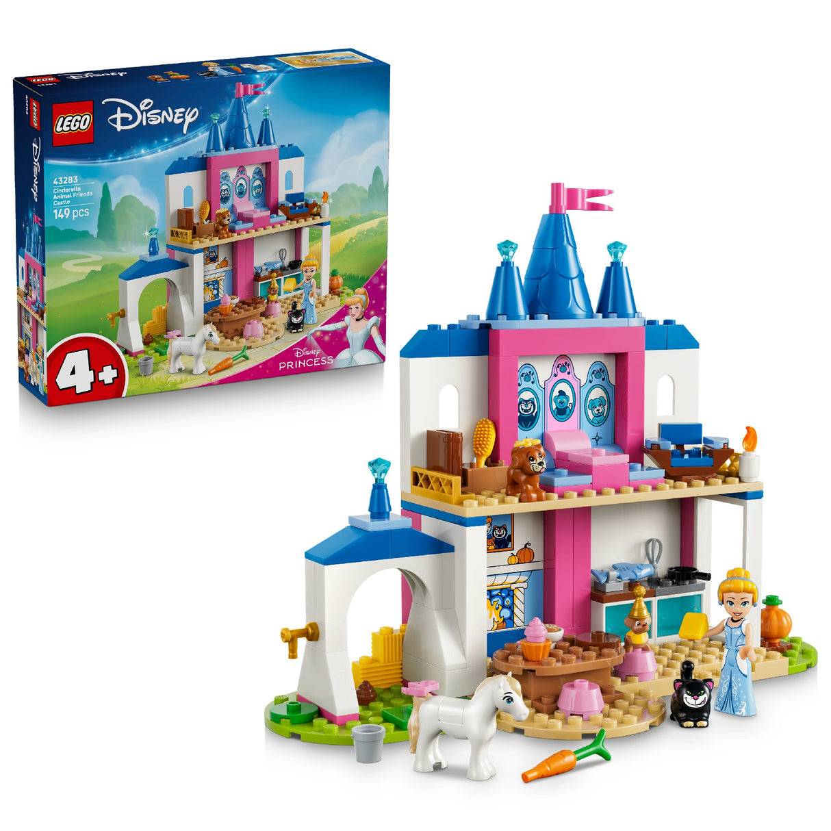 LEGO 43283 DISNEY PRINCESS CINDERELLA ANIMAL FRIENDS CASTLE AGE: 4+