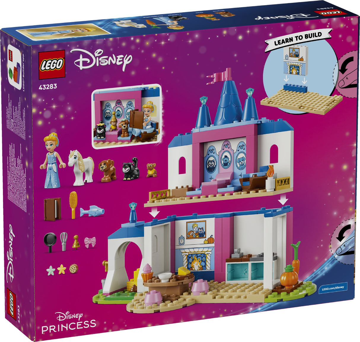 LEGO 43283 DISNEY PRINCESS CINDERELLA ANIMAL FRIENDS CASTLE AGE: 4+